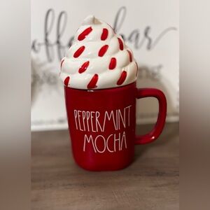 Rae Dunn Red Peppermint Mocha Mug